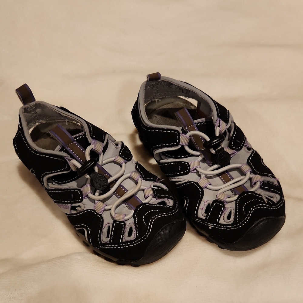 Kids Black and Gray Shoes